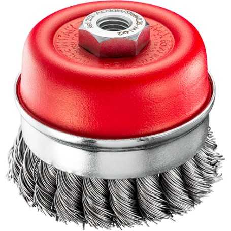 Brosse coupelle en métal Sit - mm.95-acc.0,50 - m14