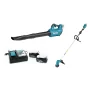 Kit Makita - débroussailleuse DUR190LZX3 + souffleur DUB184Z comprenant kit énergie, chargeur + batterie 18V-2X5AH