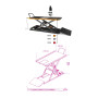 ASCENSEUR ÉLECTROHYDR. 600KG COMPLET ROUGE - Beta 3050/R BETA 3050/R