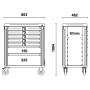 CASSETT.7 TIROIRS VUOTE GRIS C37 7/G - Beta C37/7-G BETA C37/7-G