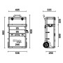 CHARIOT 2 MODULES C41H HIGH ROUGE RAL 3000 - Beta C41H-R BETA C41H-R