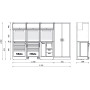 MEUBLES F - 3,2MT 3MODULES + ARMOIRE A2 - Beta RSC50 F BETA RSC50 F