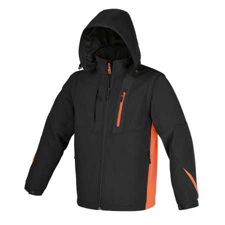 JACKET SOFTSHELL AVEC CASQUETTE NOIRE TG.XXXL - Beta 7659N XXXL BETA 7659N XXXL