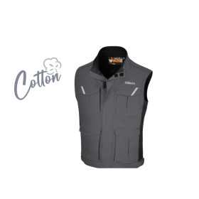 GILET DE TRAVAIL COTON GRIS MOYEN TG.S - Beta 7937MG S BETA 7937MG S